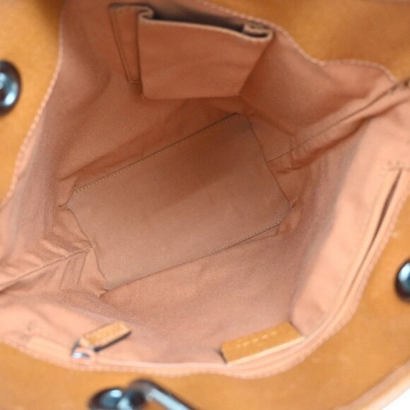 GUCCI Logo GG Pattern Shoulder Bag Canvas Leather Brown Orange SHW Italy - Picture 15 of 15